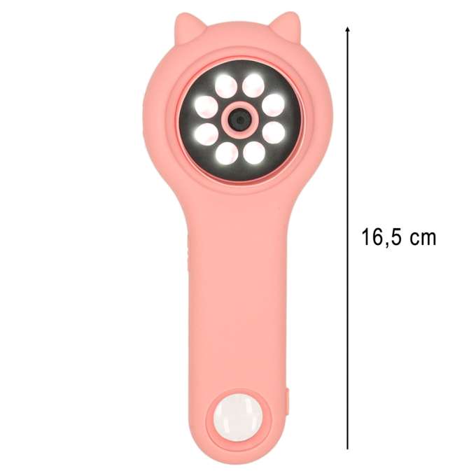Mikroskop optyczny lupa cyfrowa 500x 2Mpx różowy