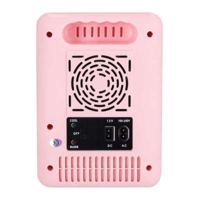 Mini Electric Car Travel Fridge – 4L Pink 2-in-1 Cooling &amp; Heating  For Food, Cosmetics