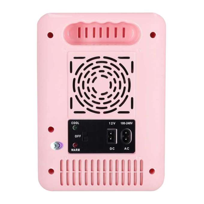 Mini Electric Car Travel Fridge – 4L Pink 2-in-1 Cooling &amp; Heating  For Food, Cosmetics