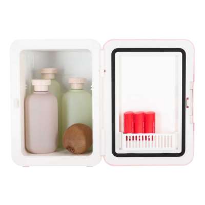 Mini Electric Car Travel Fridge – 4L Pink 2-in-1 Cooling &amp; Heating  For Food, Cosmetics