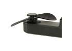 Mini hand fan foldable USB black 12