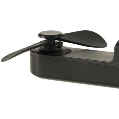Mini hand fan foldable USB black