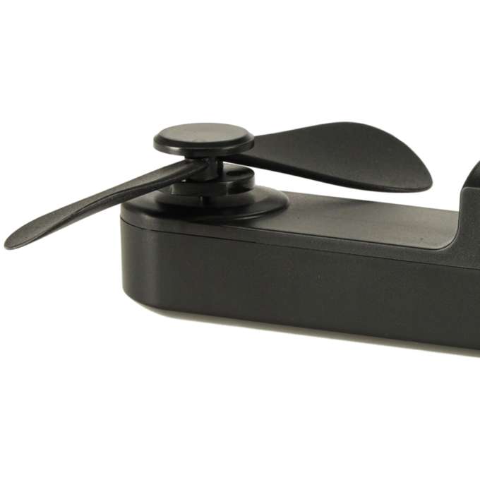 Mini hand fan foldable USB black