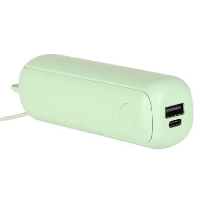 Mini hand fan foldable USB green