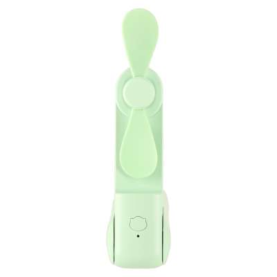 Mini hand fan foldable USB green