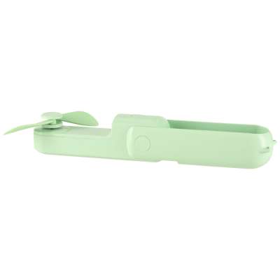 Mini hand fan foldable USB green
