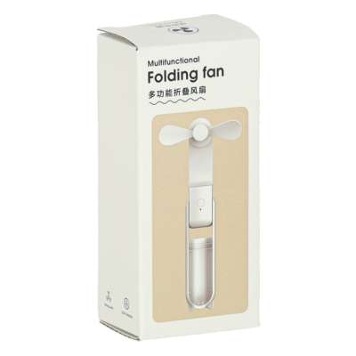 Mini hand fan foldable USB green