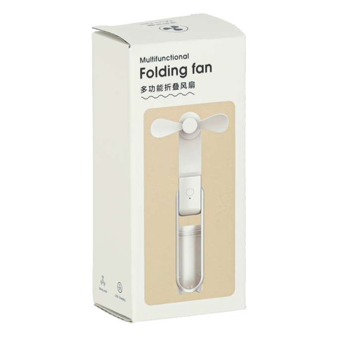 Mini hand fan foldable USB green