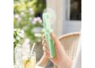 Mini hand fan foldable USB green 17