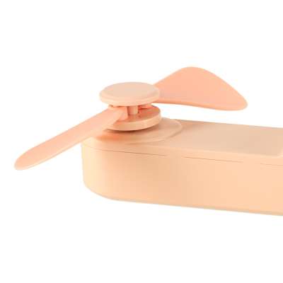Mini hand fan foldable USB pink