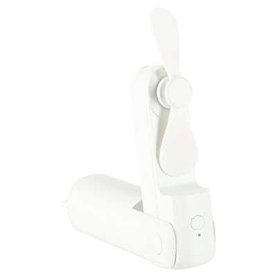 Mini hand fan foldable USB white