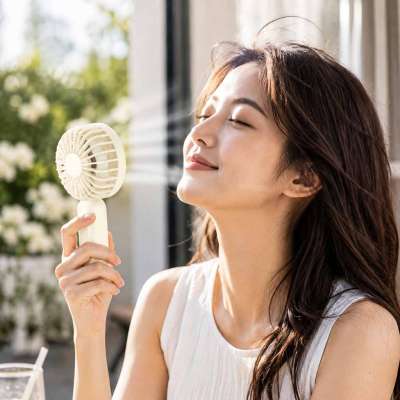 Mini handheld desk fan USB 13.8cm
