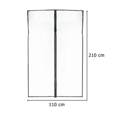 Moskitiera siatka magnetyczna LUARO na drzwi solidna mocny magnes 110x210cm