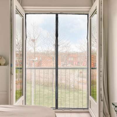Moskitiera siatka magnetyczna LUARO na drzwi solidna mocny magnes 160x230cm