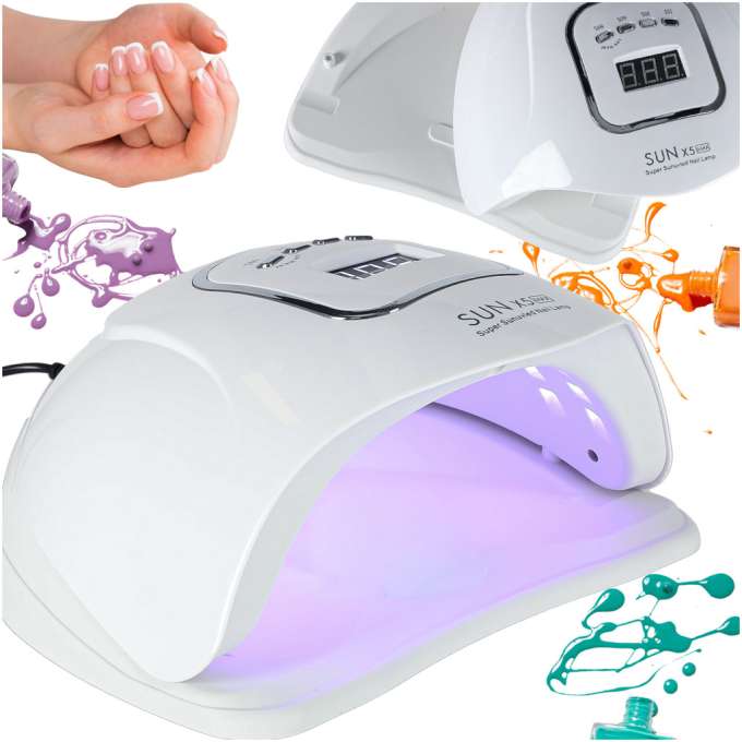 Nail lamp Sun X5 UV 45 LED 150W manicure hybrids gels