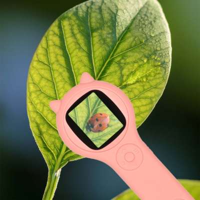 Optical microscope digital loupe 500x 2Mpx pink