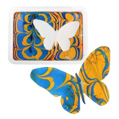 Painting on water ebru creative art kit accessories 8 colors
