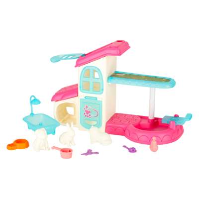 Pet hotel spa house for dog cat animals accessories 26 items