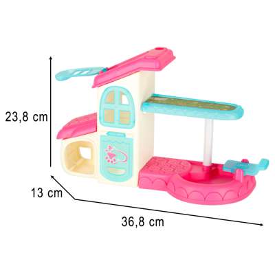 Pet hotel spa house for dog cat animals accessories 26 items