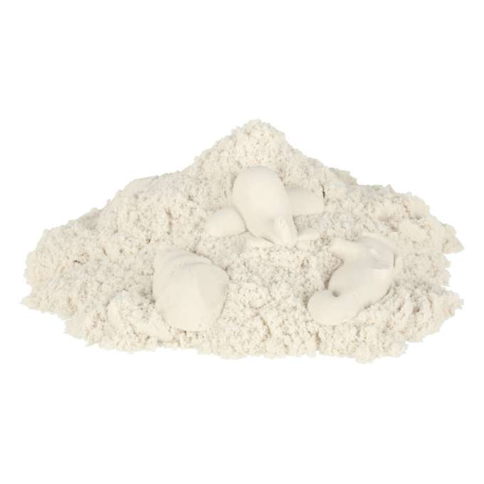 Piasek kinetyczny 1kg w woreczku biały