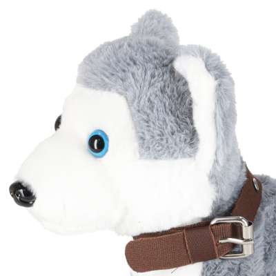 Piesek interaktywny na smyczy ruch dźwięk husky