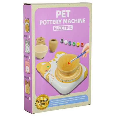 Pottery wheel creative kit yellow cat