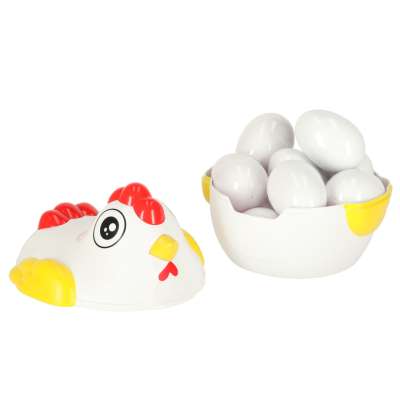 Puzzle blocks eggs montessori shapes hen