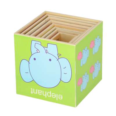 Pyramid puzzle learning to count animals XXL