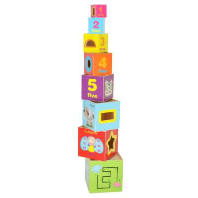 Pyramid puzzle learning to count animals XXL