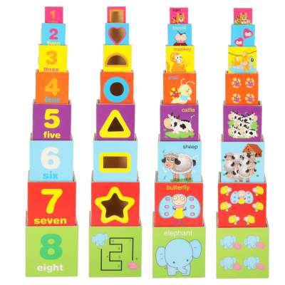 Pyramid puzzle learning to count animals XXL