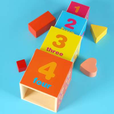 Pyramid puzzle learning to count animals XXL