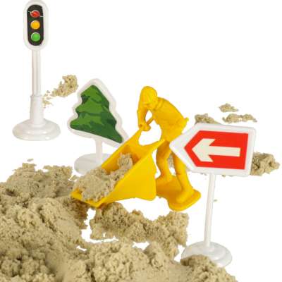 Sand for children 1100g castle vehicles molds figures creative set