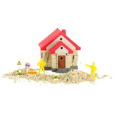 Sand for children 750g house molds figures creative set