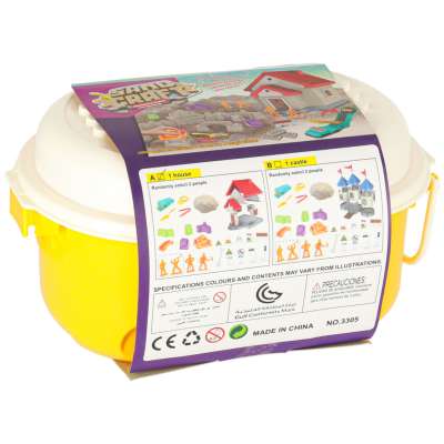 Sand for children 750g house molds figures creative set