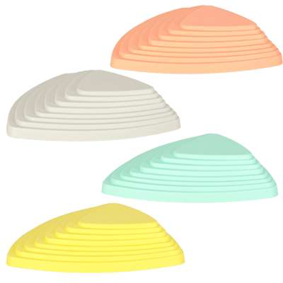 Ścieżka sensoryczna kamienie rzeczne do treningu równowagi podłoga to lawa gra 11 elementów pastelowa