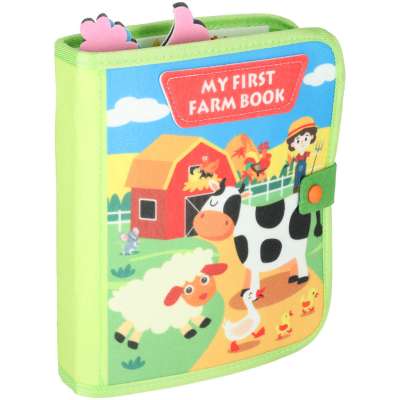 Sensory educational manipulative farm booklet