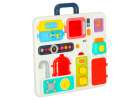 Sensory manipulation board montessori kitchen clock light sound 10