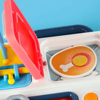 Sensory manipulation board montessori kitchen clock light sound