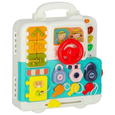 Sensory montessori manipulative board montessori case knobs teddy bear XXL light sound