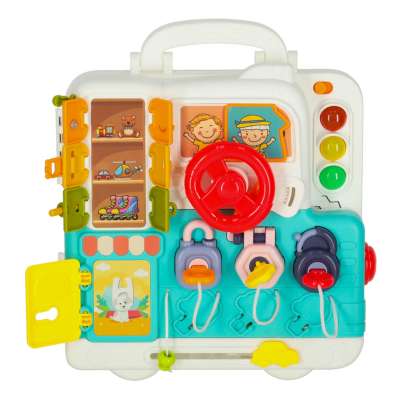 Sensory montessori manipulative board montessori case knobs teddy bear XXL light sound