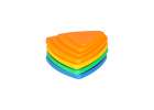 Sensory path river stones 11pcs color 6