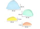 Sensory path river stones 11pcs pastel 12