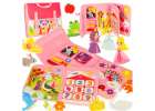 Sensory sensory montessori manipulative board backpack case pink 1
