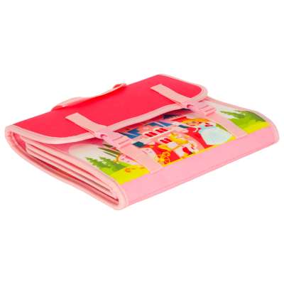 Sensory sensory montessori manipulative board backpack case pink