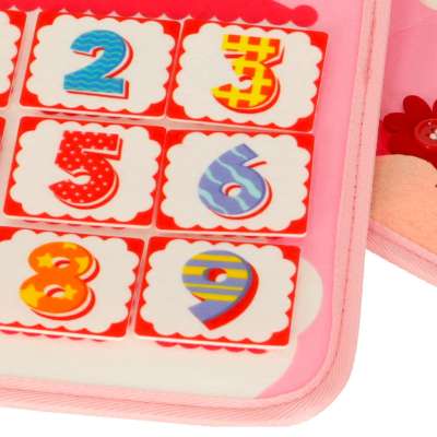 Sensory sensory montessori manipulative board backpack case pink