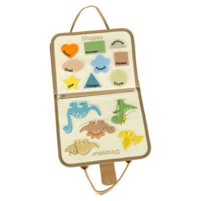 Sensory sensory montessori manipulative board dinosaur case