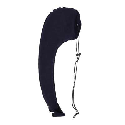 Shoulder inflatable side travel pillow with clip-on attachment