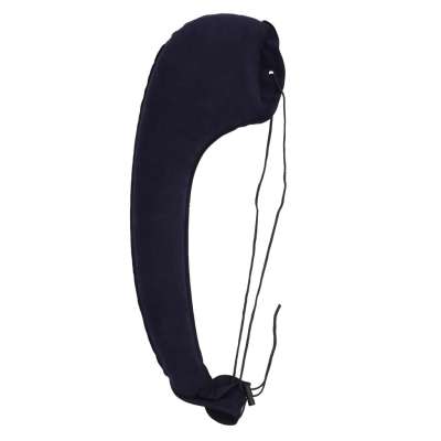 Shoulder inflatable side travel pillow with clip-on attachment