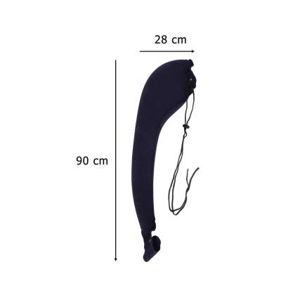 Shoulder inflatable side travel pillow with clip-on attachment