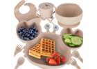 Silicone children's dishes crab zest 9el beige 1